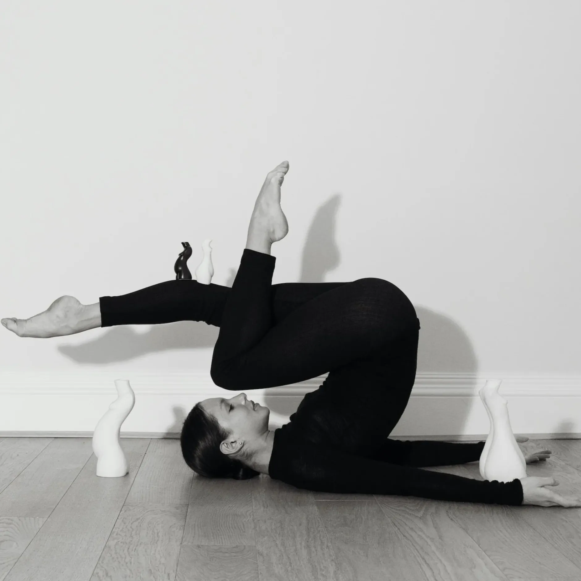 Anissa Kermiche Body Salt & Pepper Shakers Pair (Beige, Black)- Home