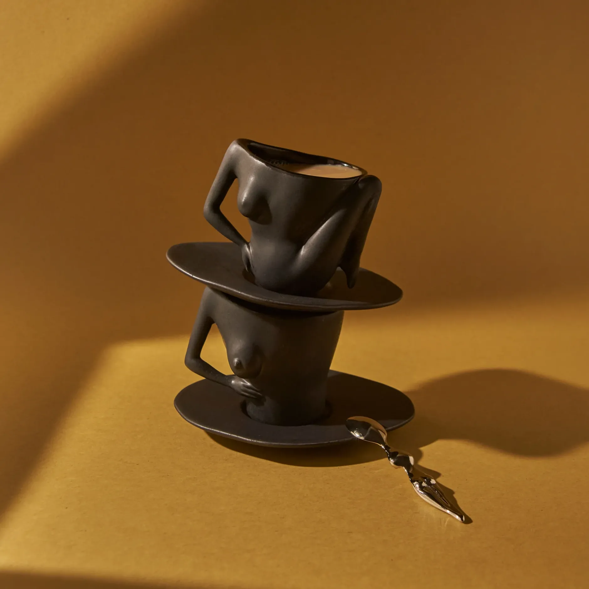 Anissa Kermiche C-Cups (Matte Mottled Black)- Home