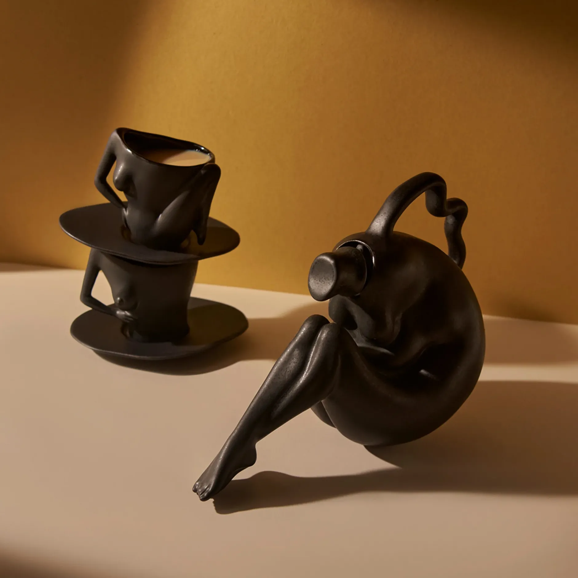 Anissa Kermiche C-Cups (Matte Mottled Black)- Home