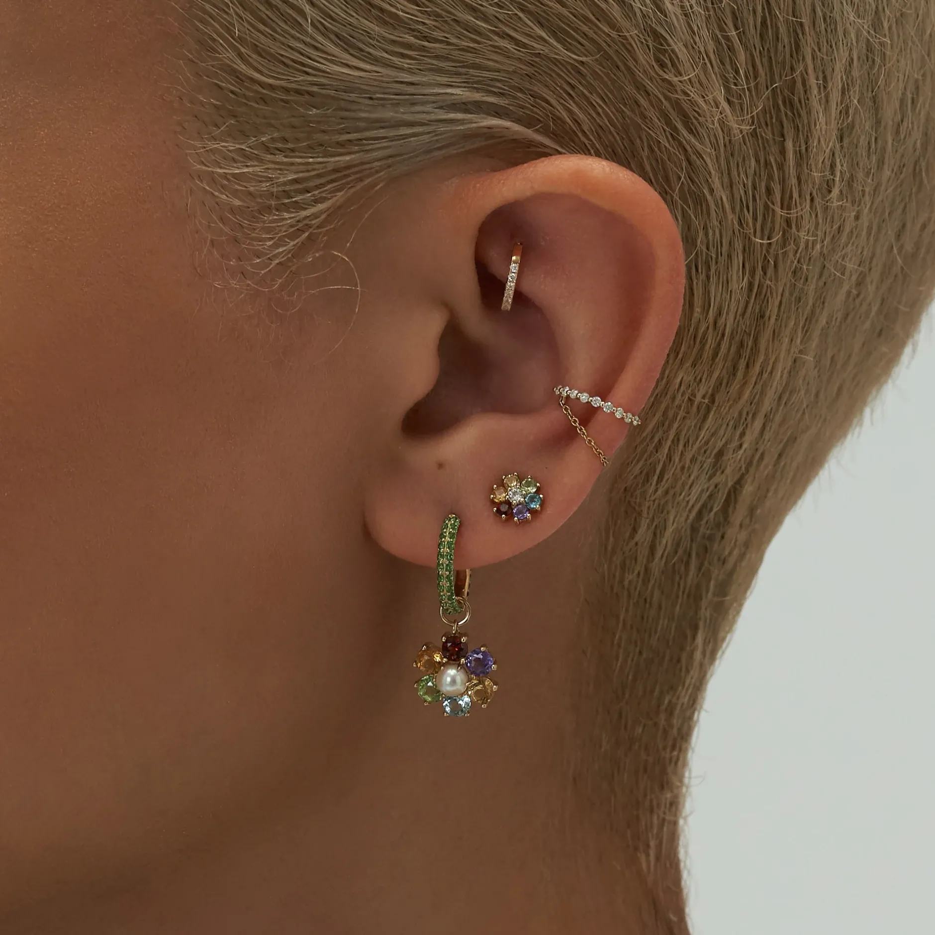 Anissa Kermiche Daisy Me Rollin Stud- Studs