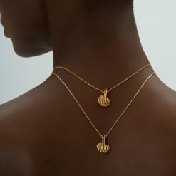 Anissa Kermiche French For Goodnight Necklace (Red)- Necklaces