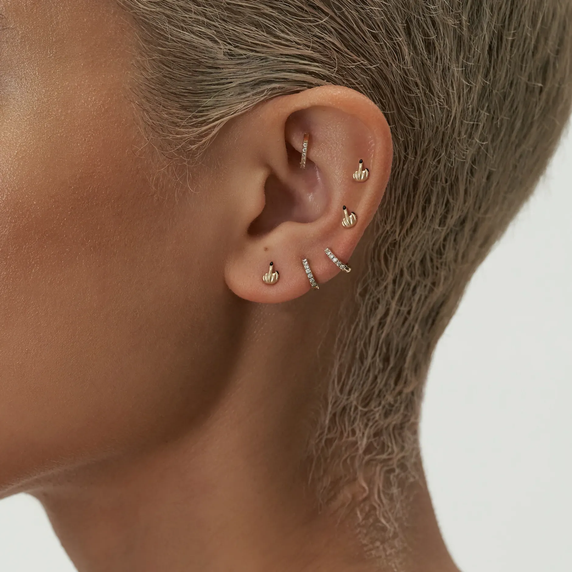 Anissa Kermiche French For Goodnight Stud- Earrings