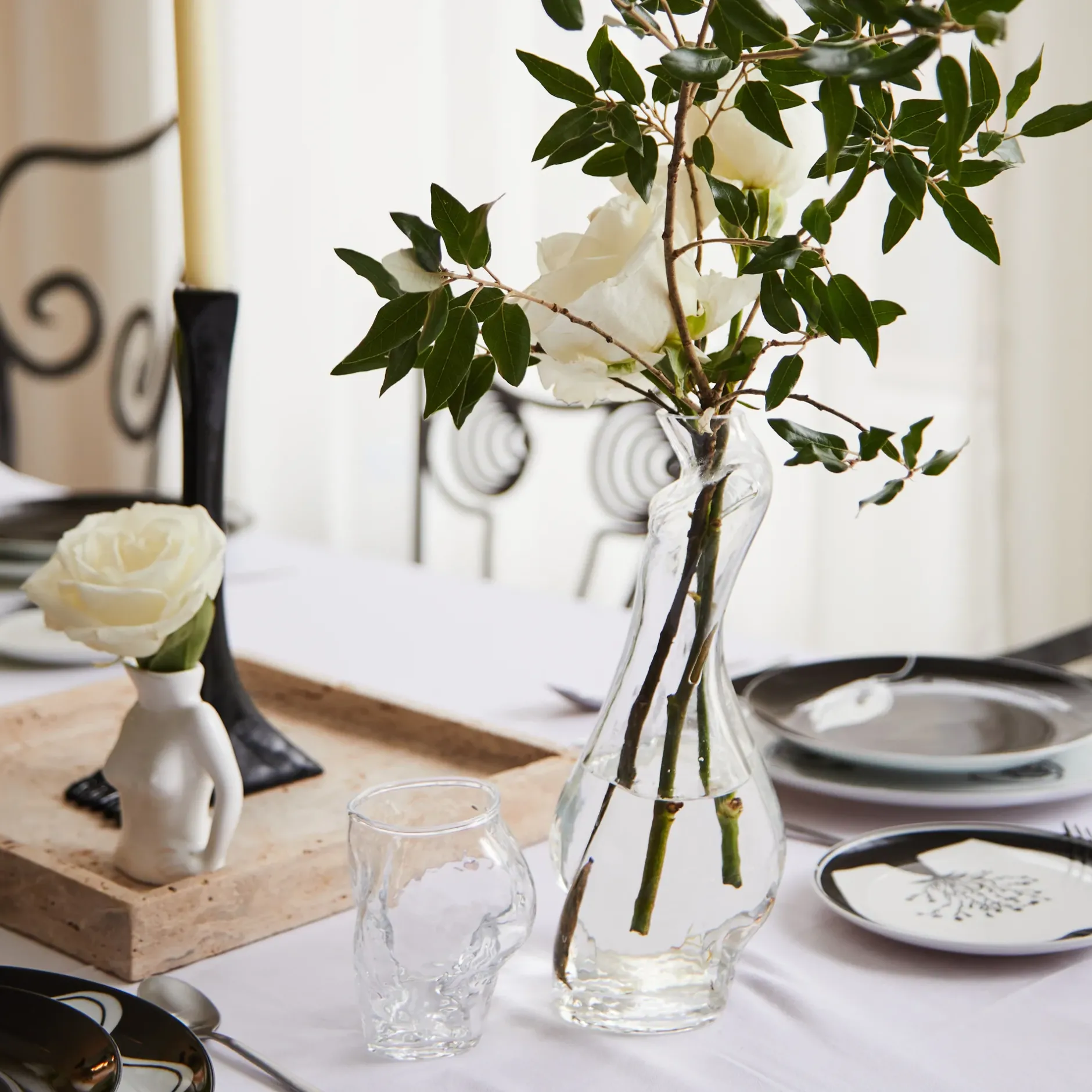 Anissa Kermiche Glass Carafe (Clear)- Home