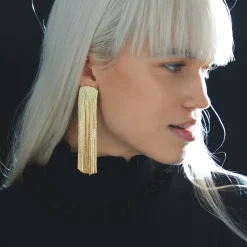 Anissa Kermiche Grand Fil Earrings (Gold)- Earrings