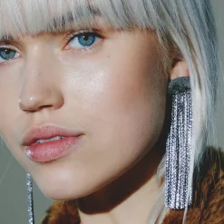 Anissa Kermiche Grand Fil Earrings (Silver)- Earrings