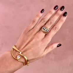 Anissa Kermiche Loopy Bracelet (Gold)- Bracelets