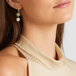 Anissa Kermiche Louise D'Or Double Coin Earring- Earrings