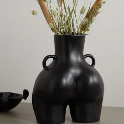 Anissa Kermiche Love Handles Vase (Black)- Home