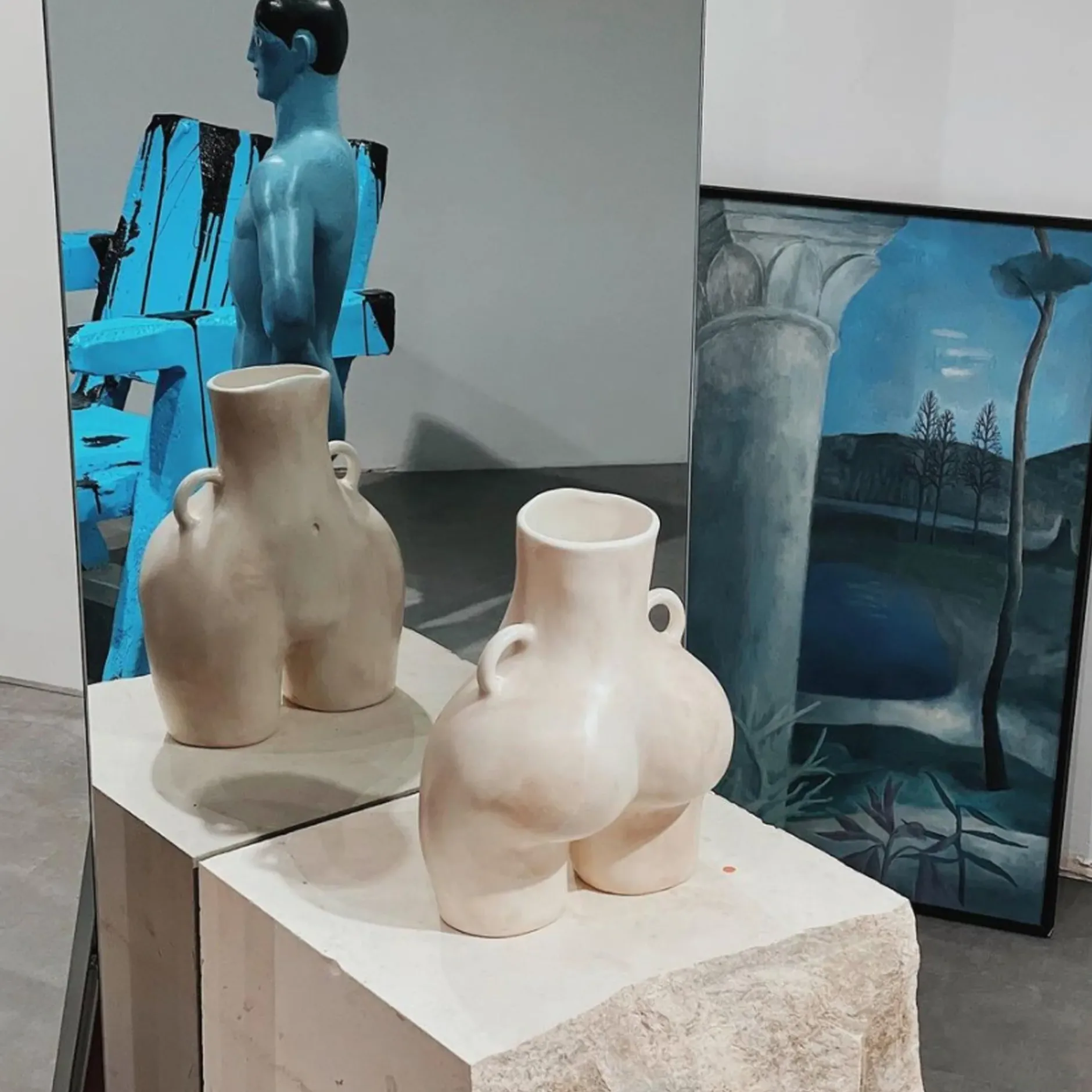 Anissa Kermiche Love Handles Vase (Marble)- Home