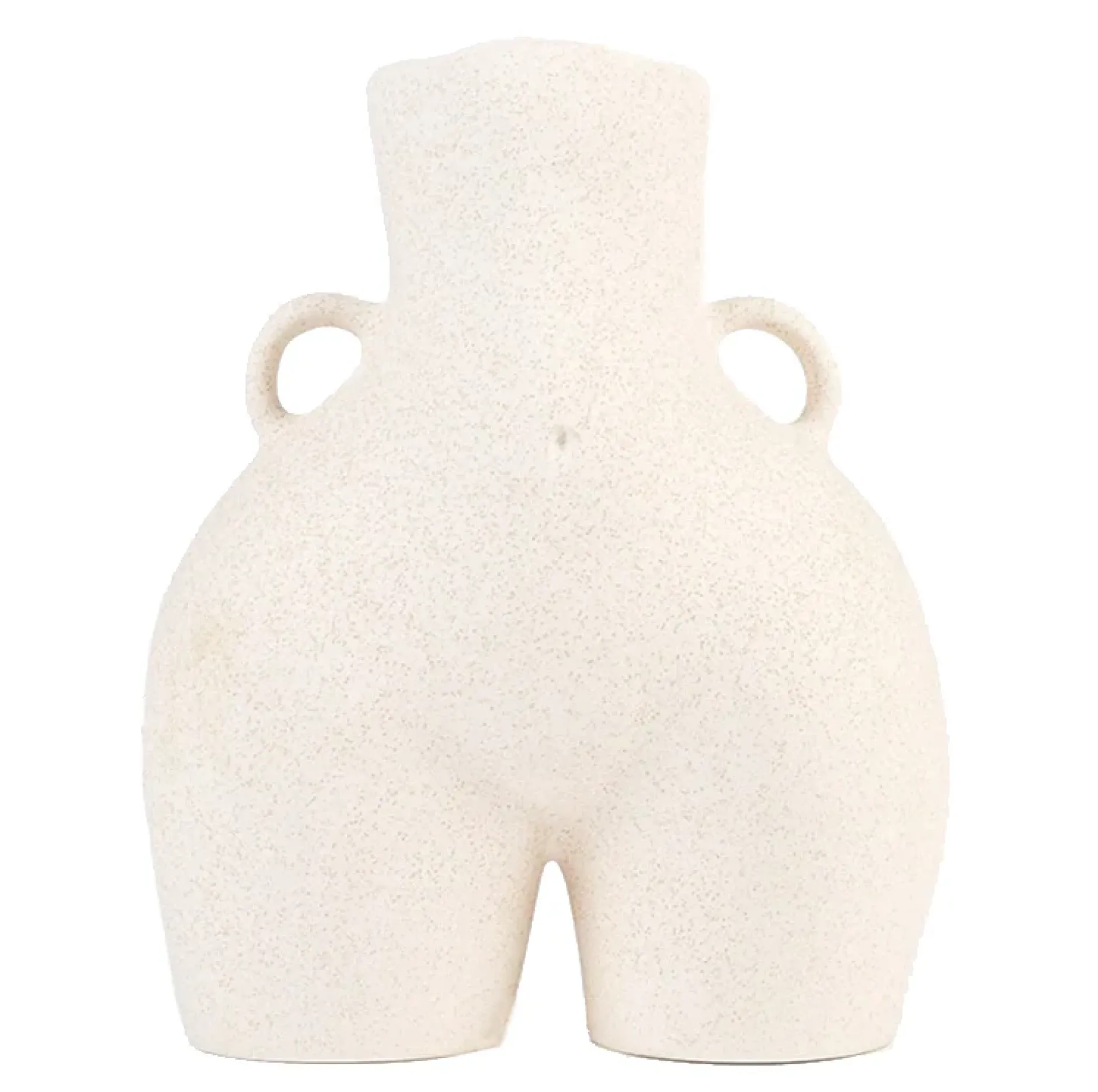 Anissa Kermiche Love Handles Vase (Speckled Beige)- Home