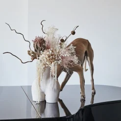 Anissa Kermiche Love Handles Vase (Speckled Beige)- Home