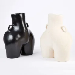 Anissa Kermiche Love Handles Vase (Speckled Beige)- Home