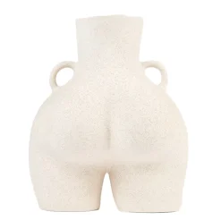 Anissa Kermiche Love Handles Vase (Speckled Beige)- Home