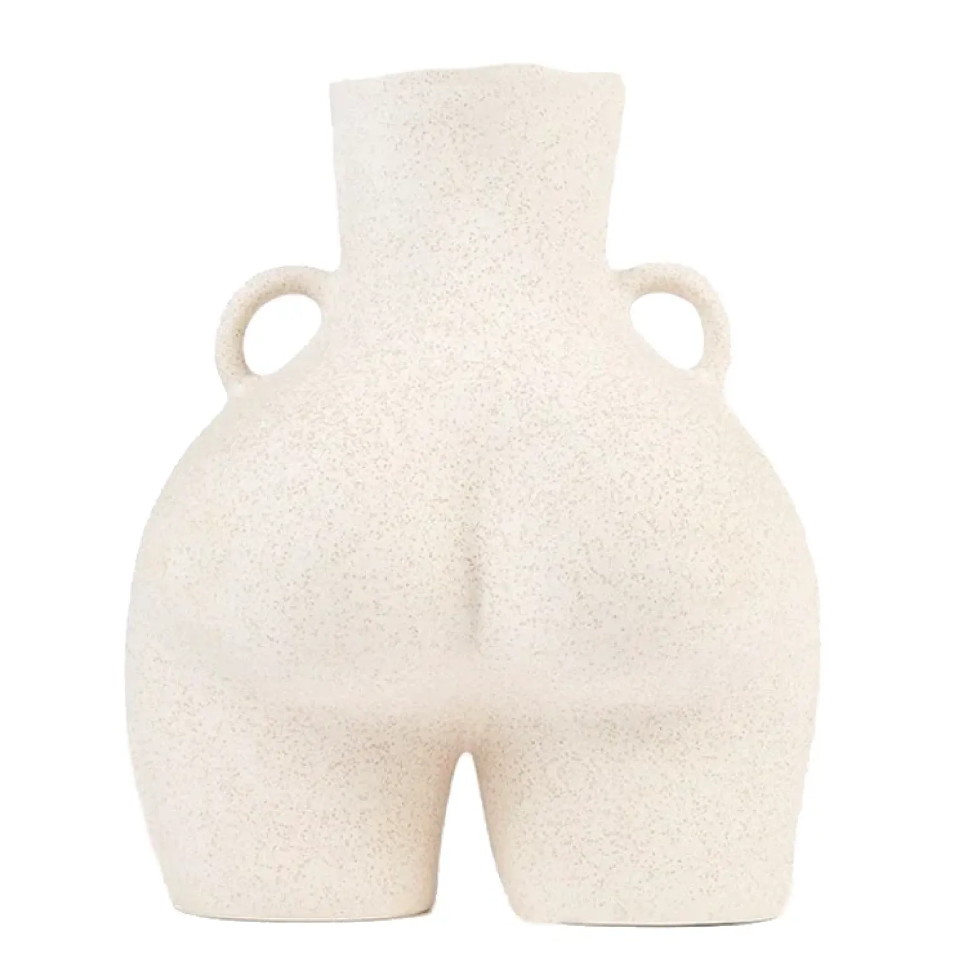 Anissa Kermiche Love Handles Vase (Speckled Beige)- Home