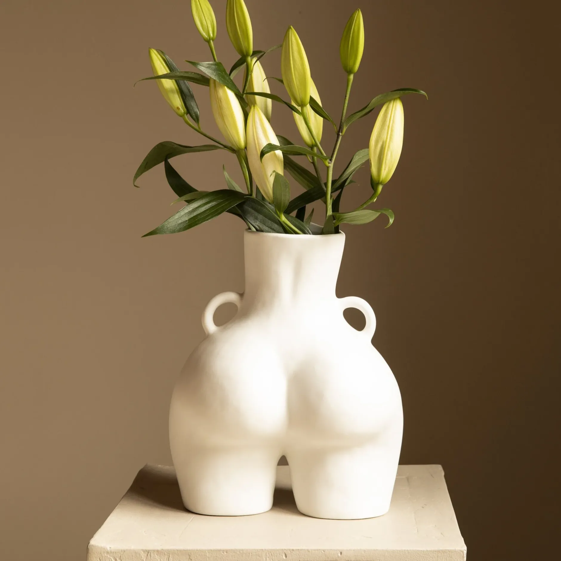 Anissa Kermiche Love Handles Vase (White)- Home