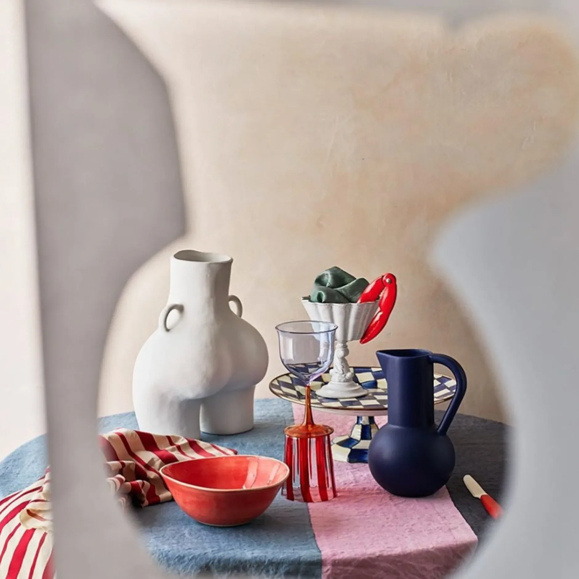 Anissa Kermiche Love Handles Vase (White)- Home