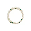 Anissa Kermiche Malachite Pearl Bracelet- Bracelets