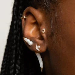 Anissa Kermiche Mini Circle Stud- Earrings