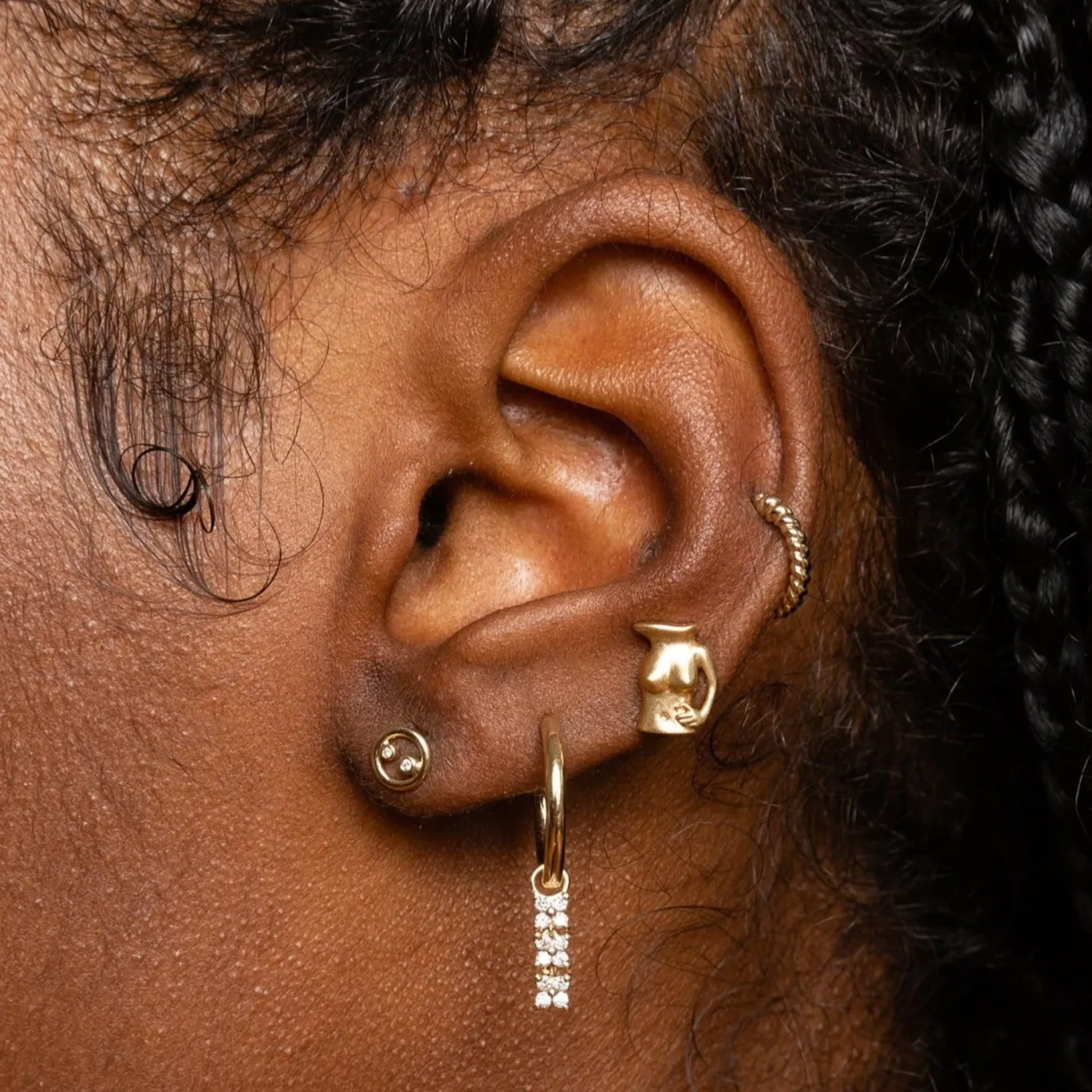 Anissa Kermiche Mini Jugs Jug Stud- Earrings