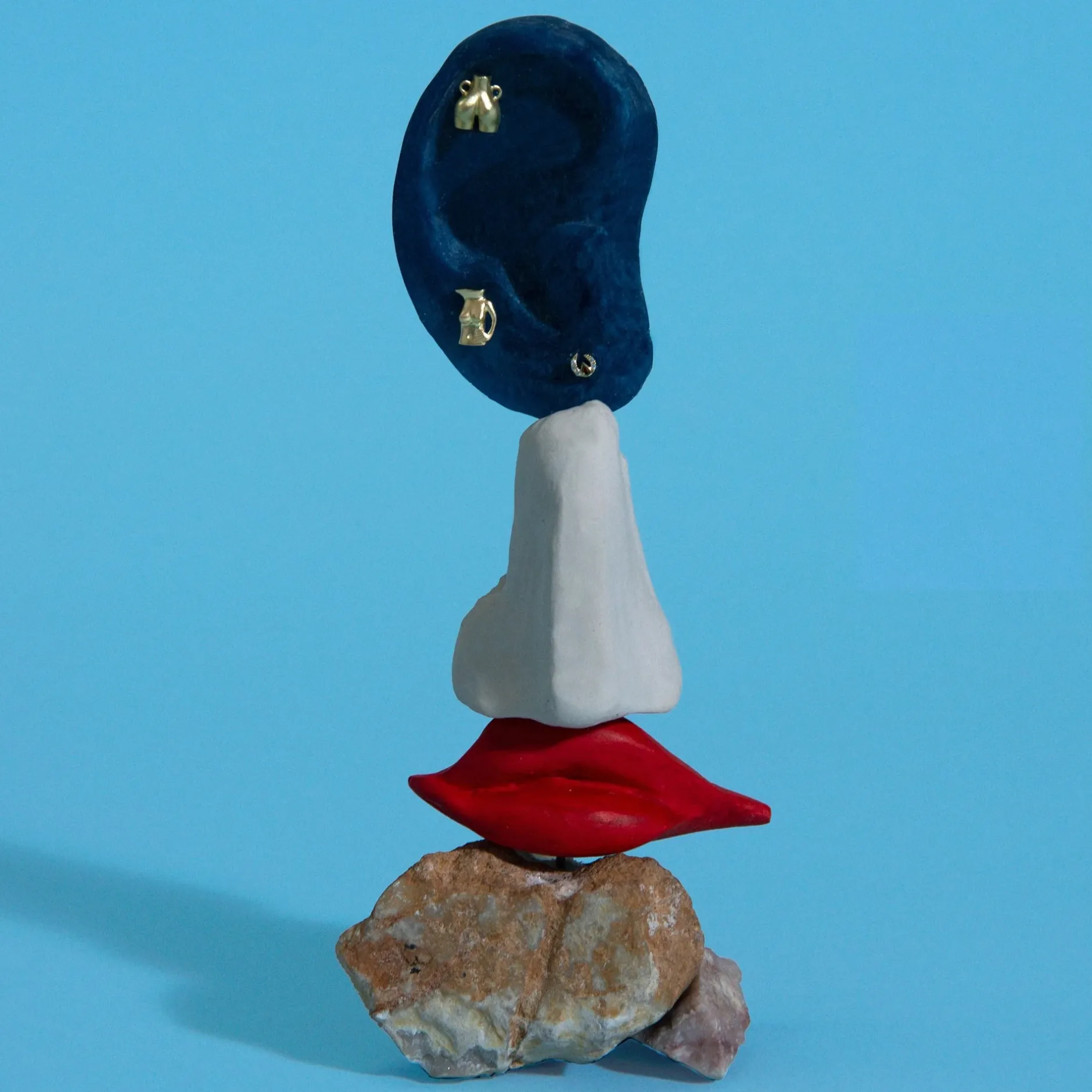 Anissa Kermiche Mini Love Handles Stud- Earrings