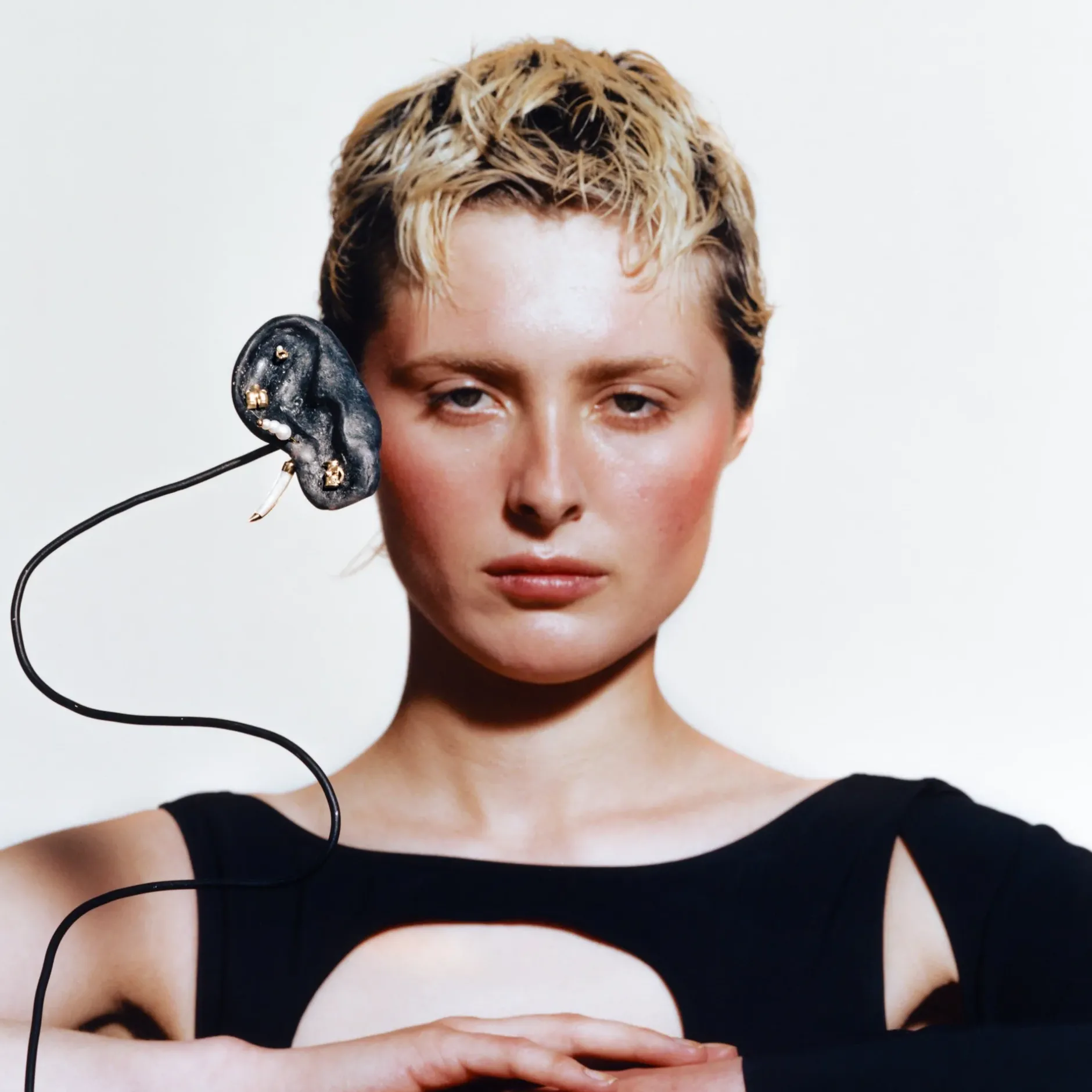 Anissa Kermiche Mini Love Handles Stud- Earrings