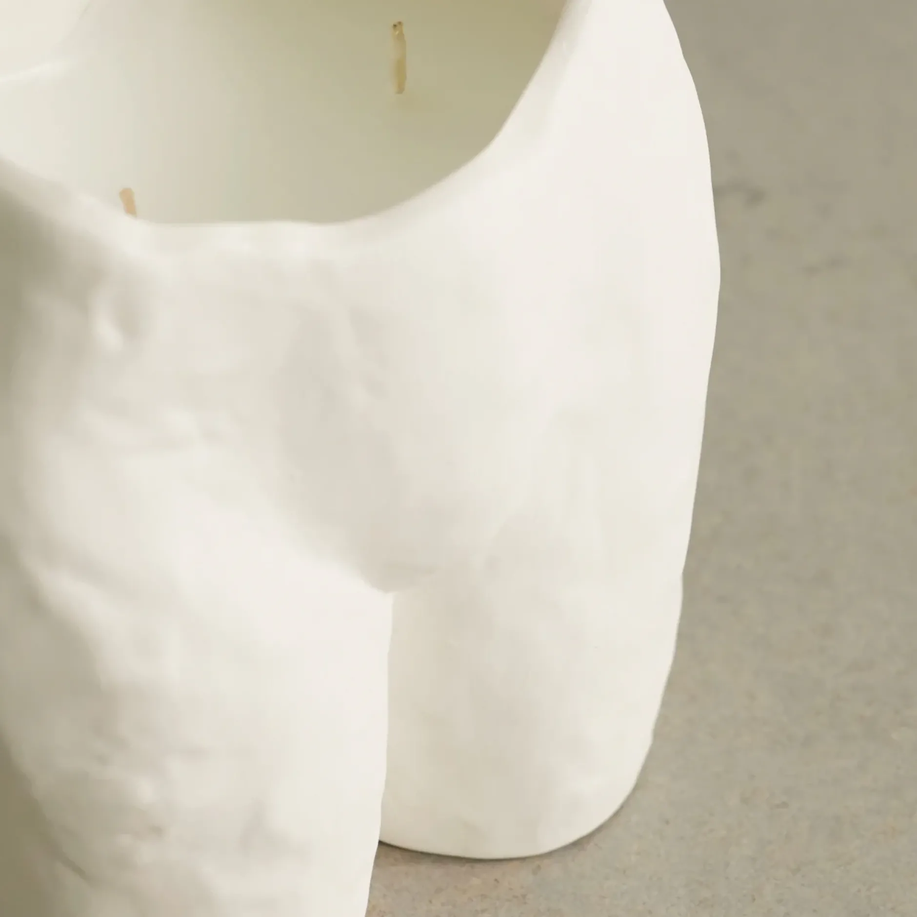 Anissa Kermiche Popotin Candle (White)- Home