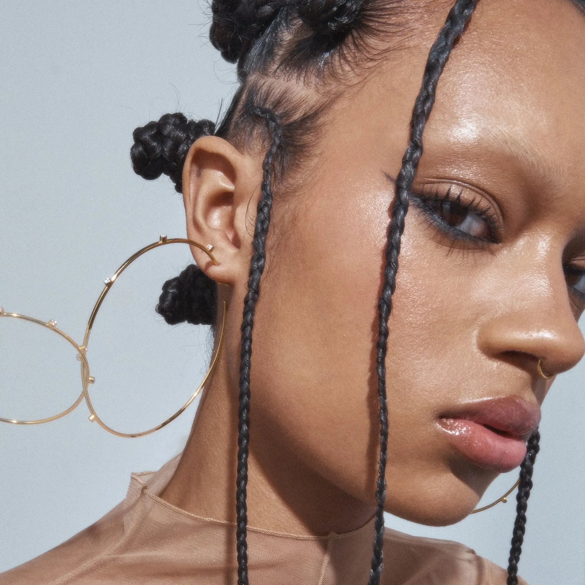 Anissa Kermiche Razzle Dazzle Hoop Earrings- Earrings