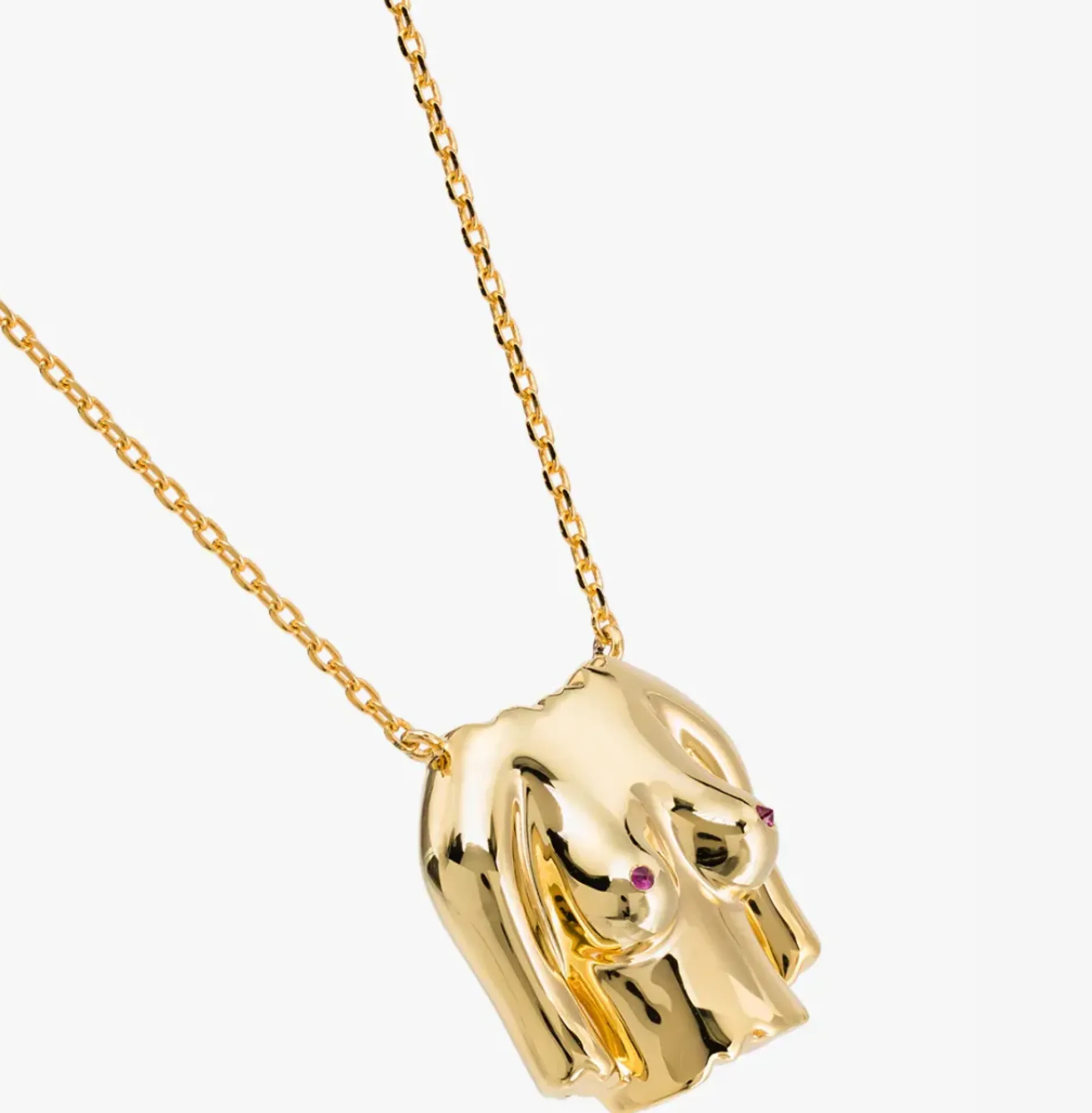 Anissa Kermiche Rubies Boobies Necklace (Polished)- Necklaces
