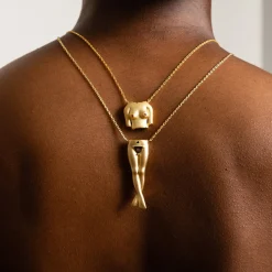 Anissa Kermiche Rubies Boobies Necklace (Sanded)- Necklaces