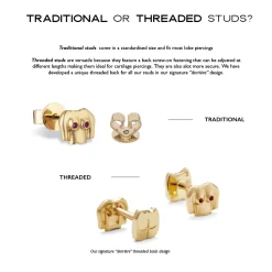 Anissa Kermiche Snake Stud- Earrings