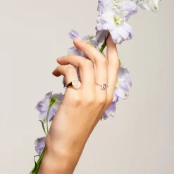 Anissa Kermiche Square Amethyst Ring- Rings