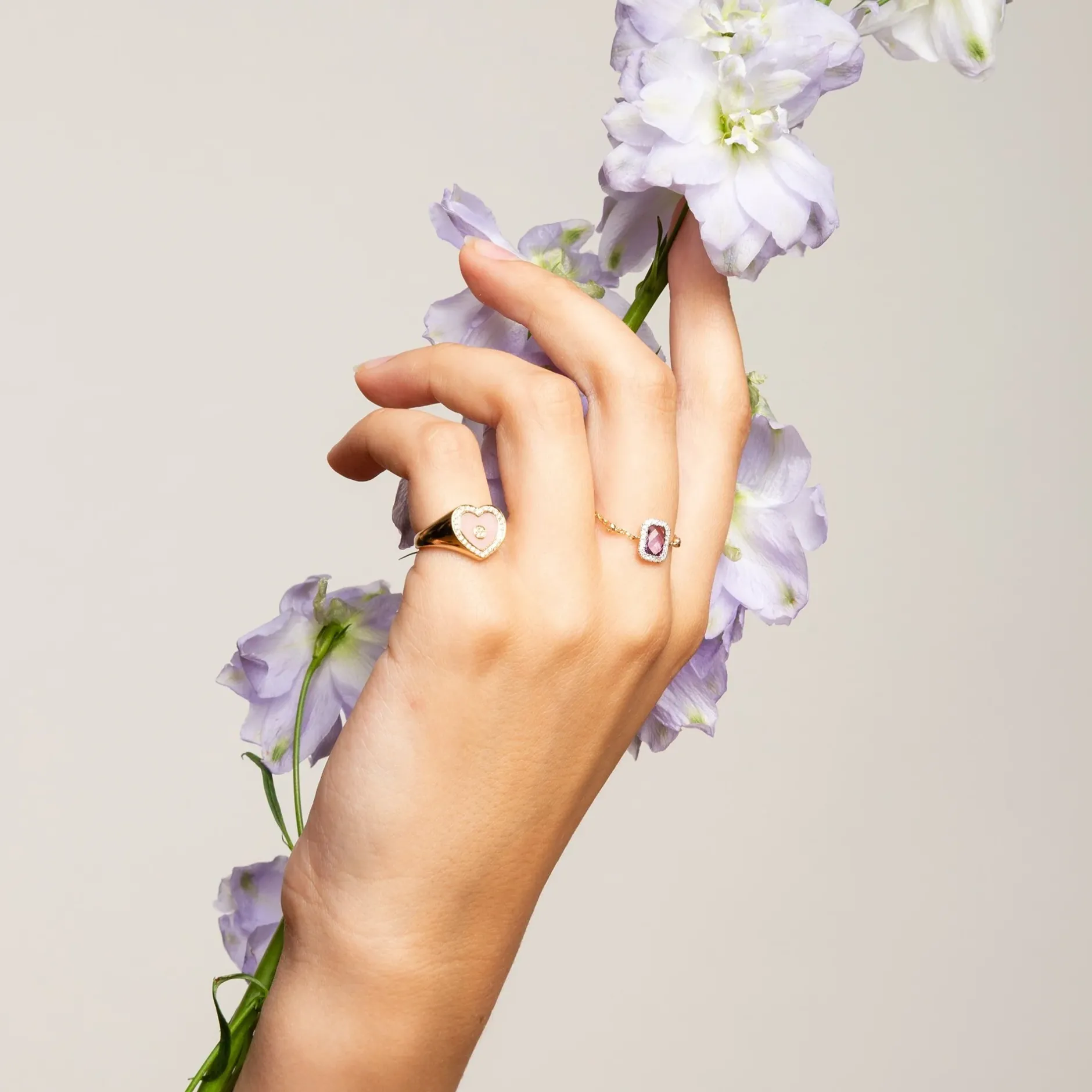 Anissa Kermiche Square Amethyst Ring- Rings