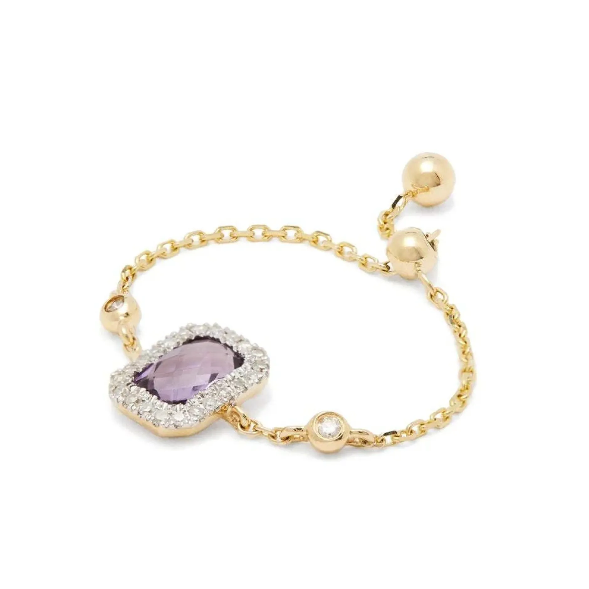 Anissa Kermiche Square Amethyst Ring- Rings