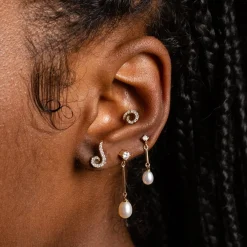 Anissa Kermiche Swirl Stud- Studs