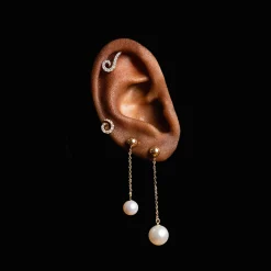 Anissa Kermiche Swirl Stud- Studs