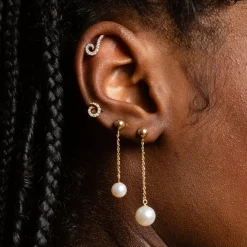 Anissa Kermiche Swirl Stud- Studs