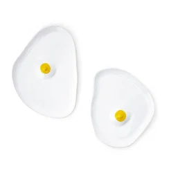 Anissa Kermiche Tatas Plates (High-Shine White, Yellow)- Home