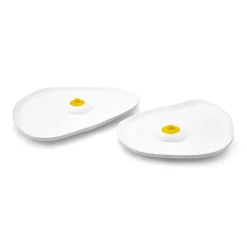 Anissa Kermiche Tatas Plates (High-Shine White, Yellow)- Home