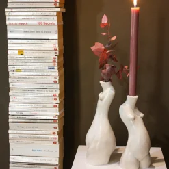 Anissa Kermiche Tit For Tat Candlestick Tall (Matte Marble)- Home