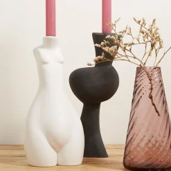 Anissa Kermiche Tit For Tat Candlestick Tall (Matte White)- Home