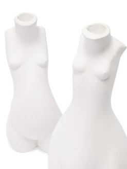 Anissa Kermiche Tit For Tat Candlestick Tall (Matte White)- Home