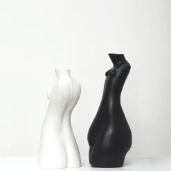 Anissa Kermiche Tit For Tat Candlestick Tall (Black)- Home