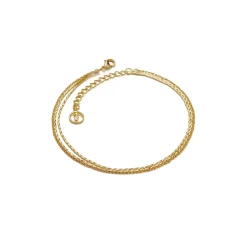Anissa Kermiche Triple Chain Anklet- Anklets